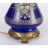 Paire de lampes bleues émaillées Napoléon III | Biron Paire de lampes bleues émaillées Napoléon III