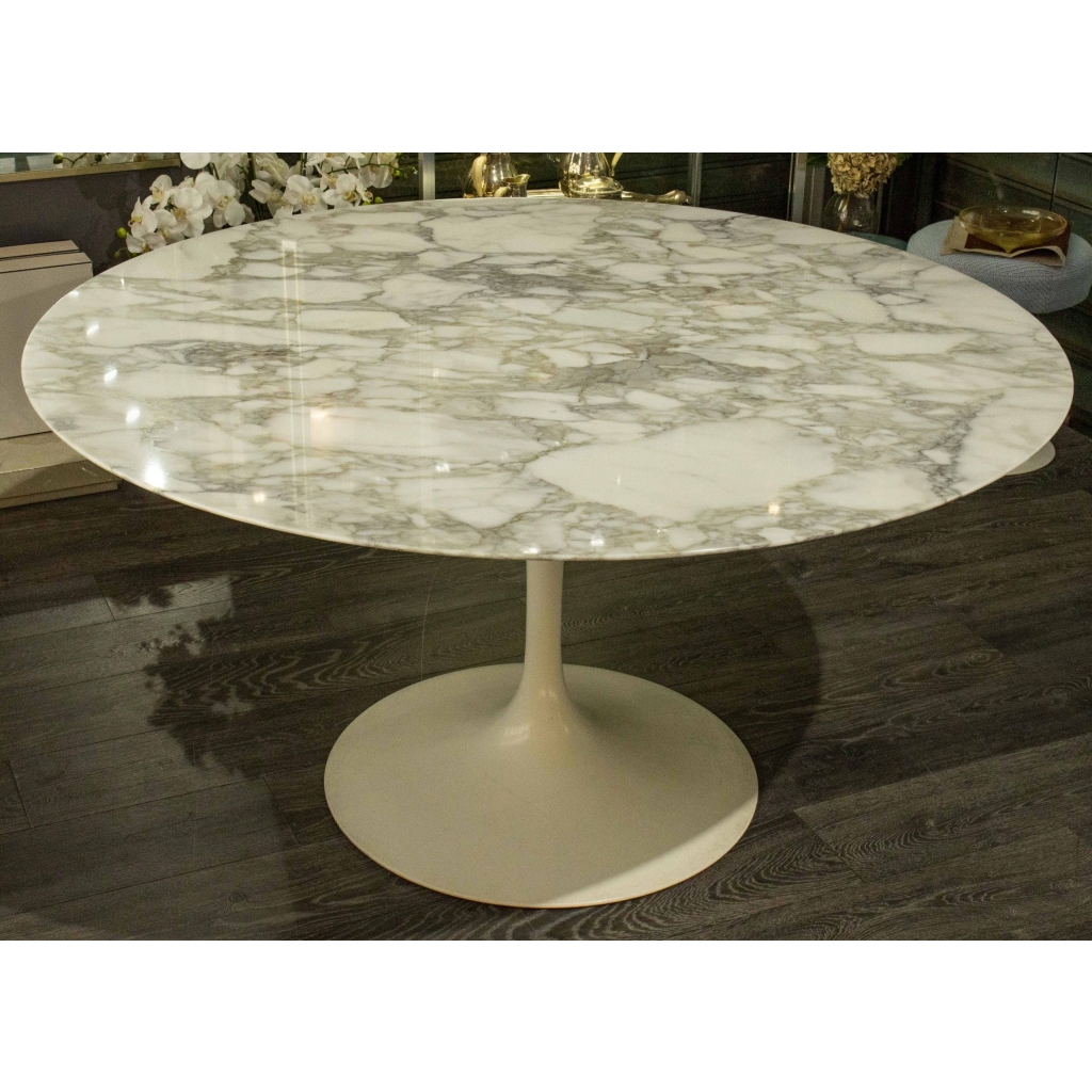 Knoll & Eero Saarinen : Table »Tulip » Marbre 137 cm | Biron ||||||