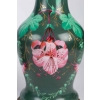 Paire de lampes vertes et fuchsia Napoléon III | Biron Paire de lampes vertes et fuchsia Napoléon III