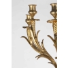 A Pair of French 19th Century Ormulu and Green Marble Candelabras. | Biron A Pair of French 19th Century Ormulu and Green Marble Candelabras.
