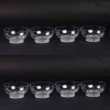 Suite de Huit 8 Bols a Main « Bambou » verre blanc de René LALIQUE | Biron |||||||||||