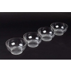 Suite de Huit 8 Bols a Main « Bambou » verre blanc de René LALIQUE | Biron Suite de Huit 8 Bols a Main "Bambou" verre blanc de René LALIQUE