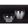Suite de Huit 8 Bols a Main « Bambou » verre blanc de René LALIQUE | Biron Suite de Huit 8 Bols a Main "Bambou" verre blanc de René LALIQUE