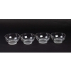 Suite de Huit 8 Bols a Main « Bambou » verre blanc de René LALIQUE | Biron Suite de Huit 8 Bols a Main "Bambou" verre blanc de René LALIQUE