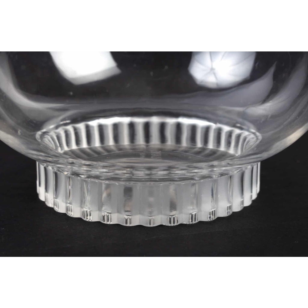 Suite de Huit 8 Bols a Main « Bambou » verre blanc de René LALIQUE | Biron Suite de Huit 8 Bols a Main "Bambou" verre blanc de René LALIQUE