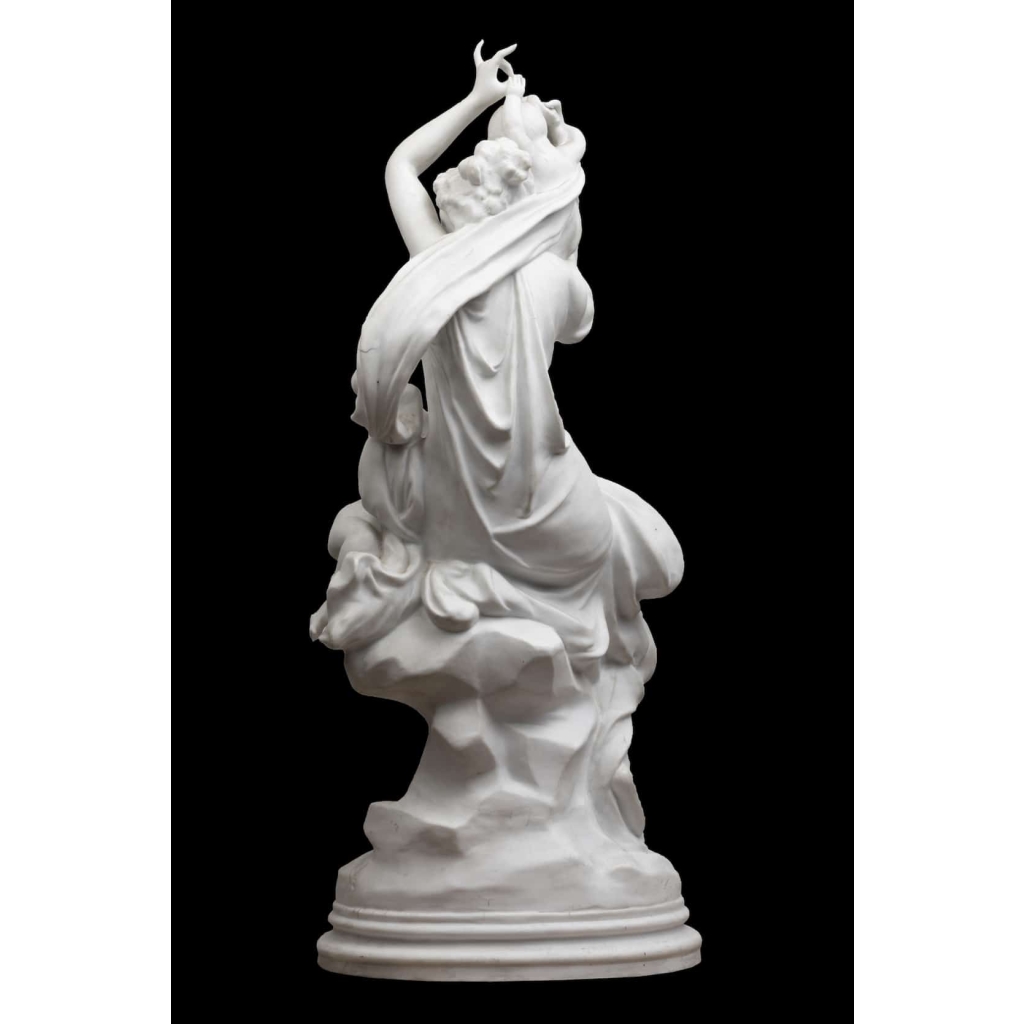 A Charming French Late 19th Century Biscuit Sculpture After Carriere-Belleuse Signed On The Base. | Biron A Charming French Late 19th Century Biscuit Sculpture After Carriere-Belleuse Signed On The Base.