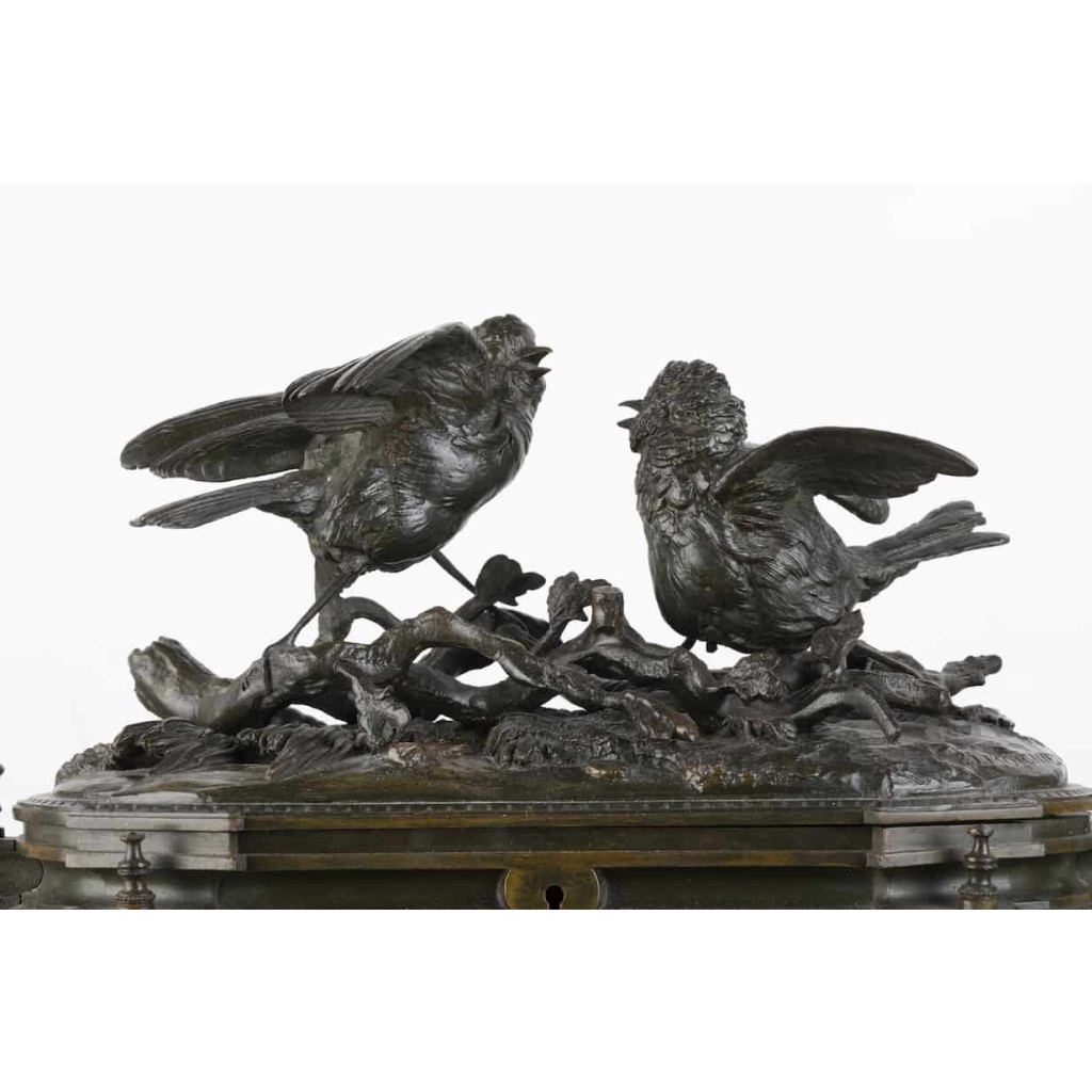 A Charming 19th Century Patinated Bronze Jewelry Box By Jules Moigniez (1835-1894) | Biron A Charming 19th Century Patinated Bronze Jewelry Box By Jules Moigniez (1835-1894)