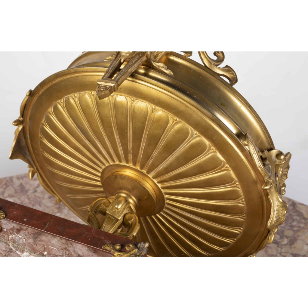 A French 19th Century Neo-Classical Ormulu and Marble Tazza. | Biron A French 19th Century Neo-Classical Ormulu and Marble Tazza.