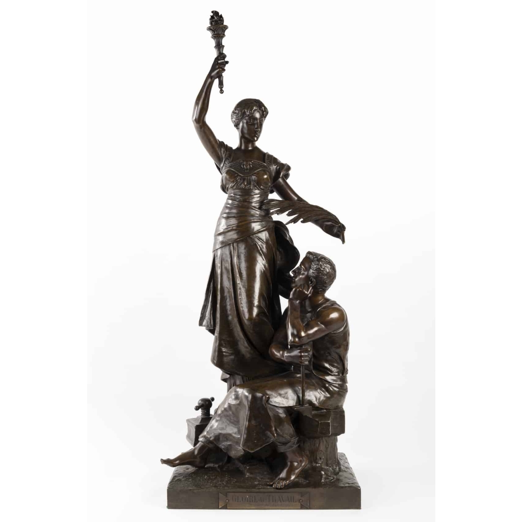 A French Late 19th Century Bronze Statue signed H.Levasseur (1853-1934). 2