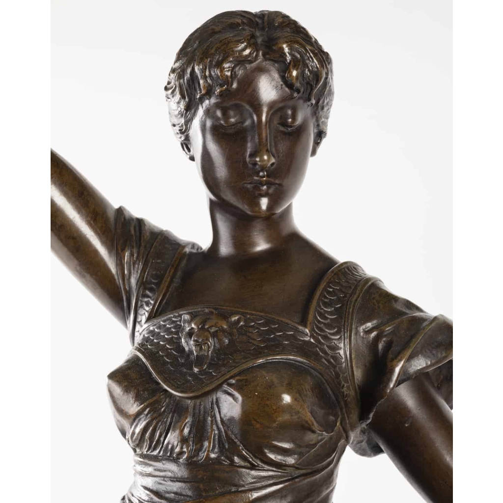 A French Late 19th Century Bronze Statue signed H.Levasseur (1853-1934). 3