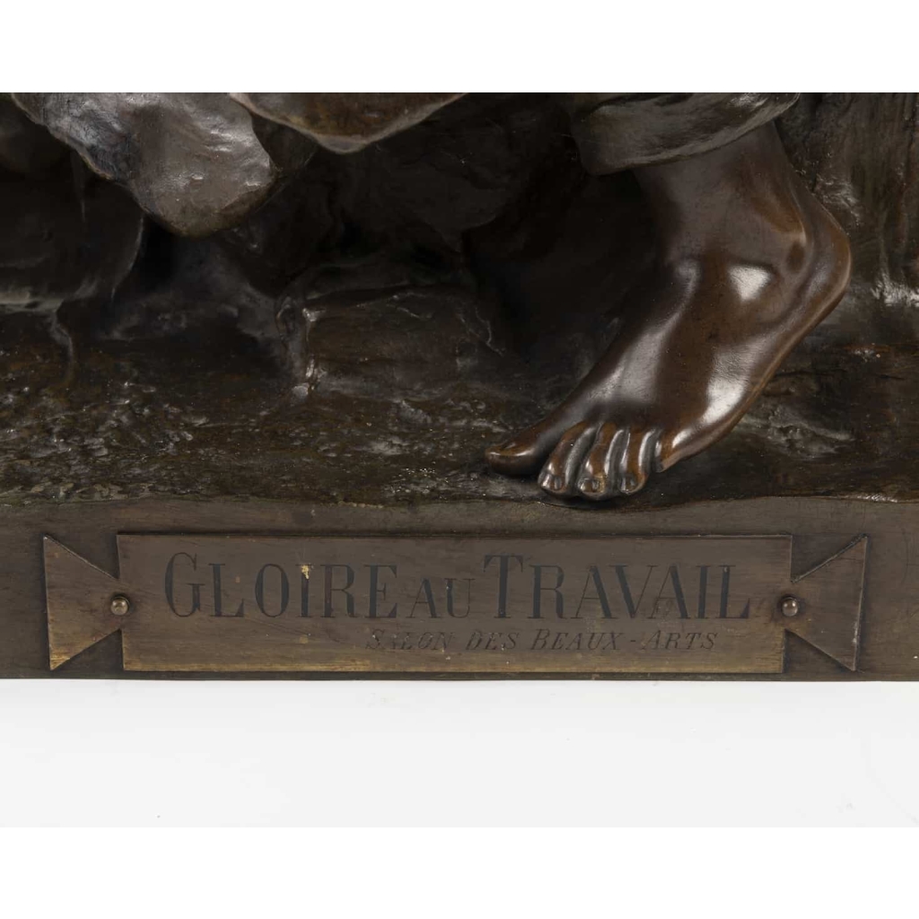 A French Late 19th Century Bronze Statue signed H.Levasseur (1853-1934). 5