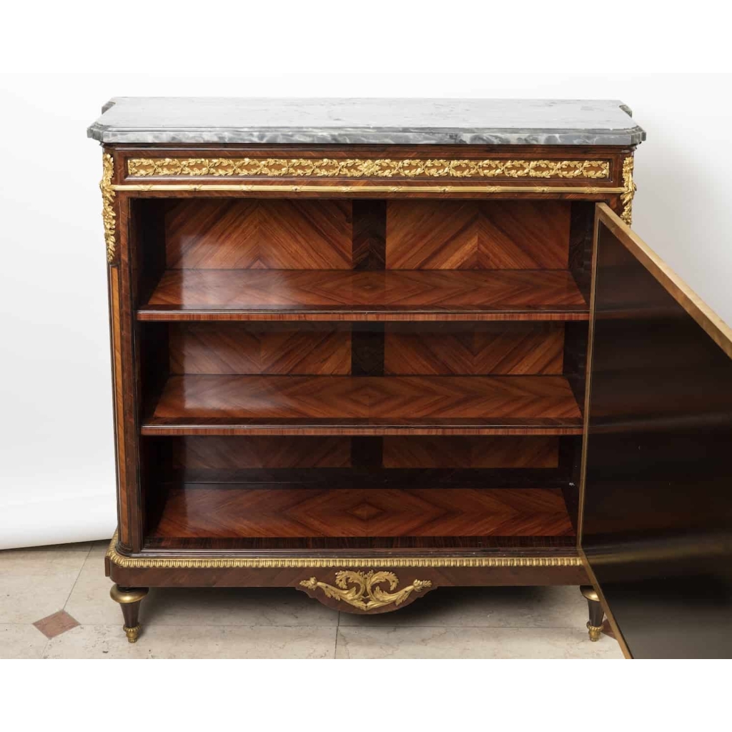 A French 19th Century Louis XVI St. Kingwood Meuble D’appui. | Biron A French 19th Century Louis XVI St. Kingwood Meuble D’appui.