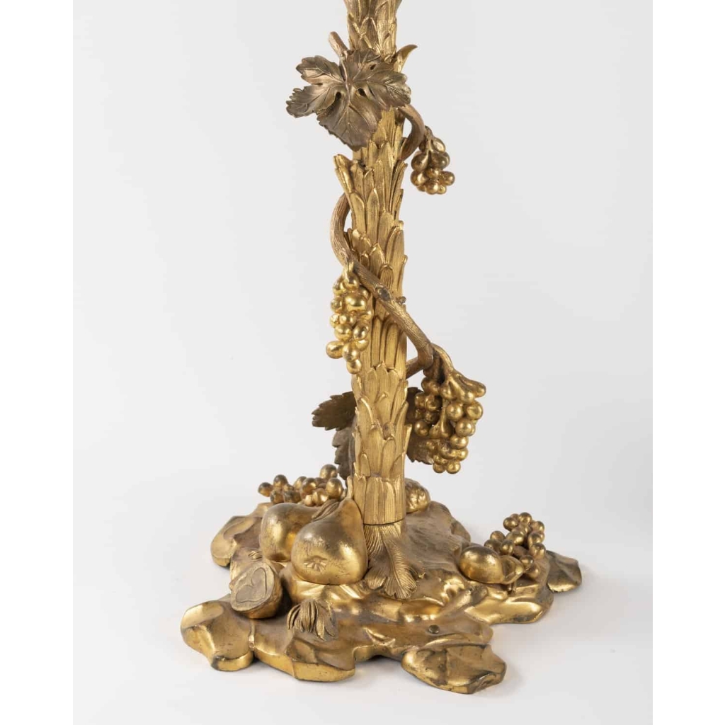 A Paire Of French 19th Century Ormulu Candelabras. | Biron A Paire Of French 19th Century Ormulu Candelabras.