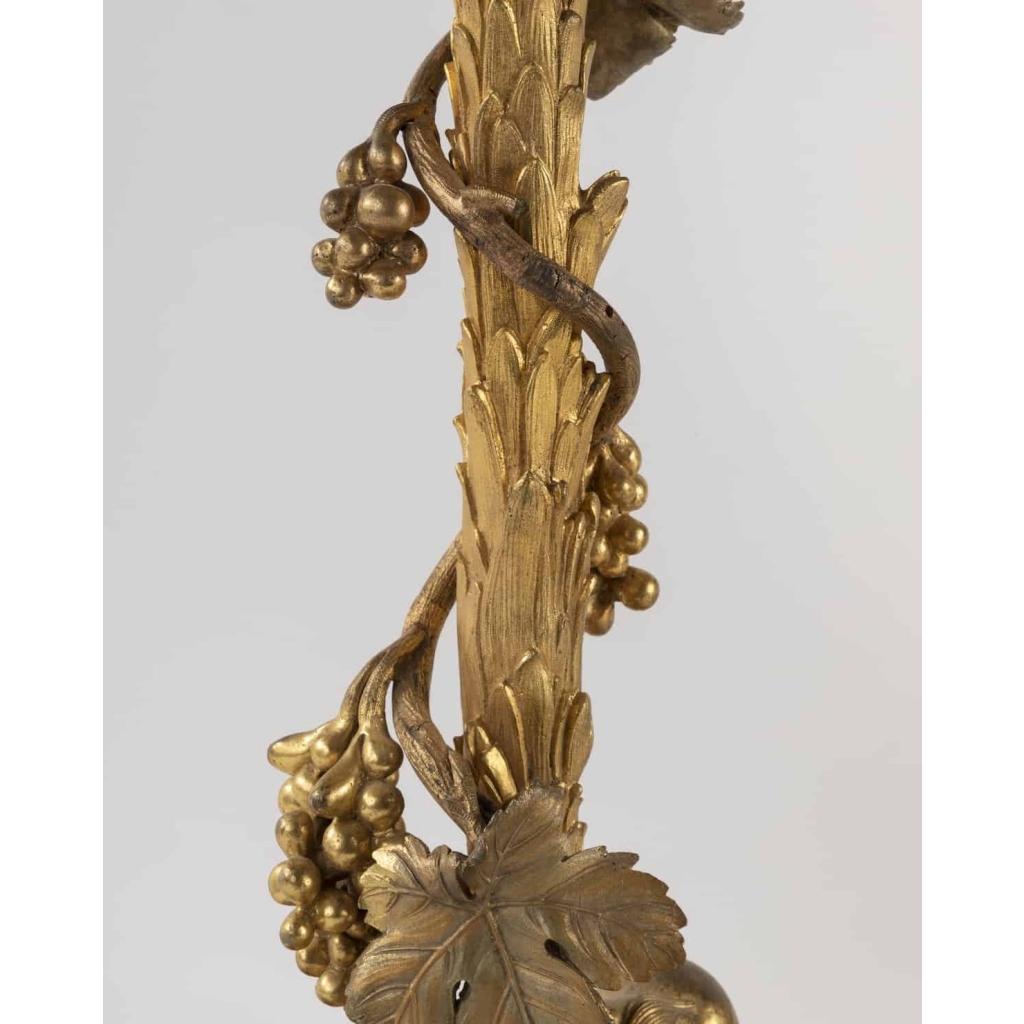 A Paire Of French 19th Century Ormulu Candelabras. | Biron A Paire Of French 19th Century Ormulu Candelabras.
