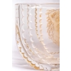 Vase « Flore » verre blanc patiné sépia de René LALIQUE | Biron Vase "Flore" verre blanc patiné sépia de René LALIQUE