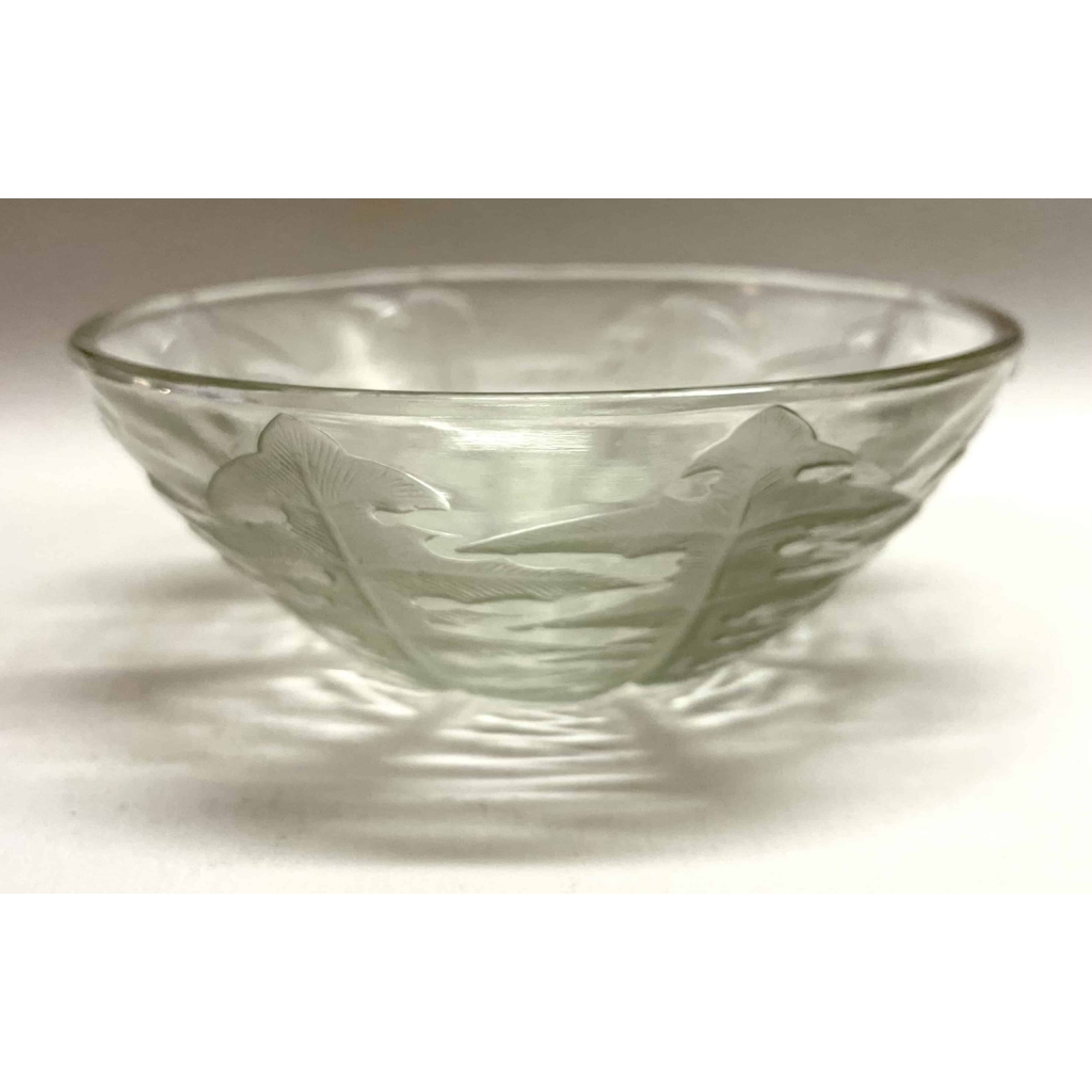 Suite de Six 6 Bols à Main « Pissenlit » verre blanc de René LALIQUE | Biron Suite de Six 6 Bols à Main "Pissenlit" verre blanc de René LALIQUE