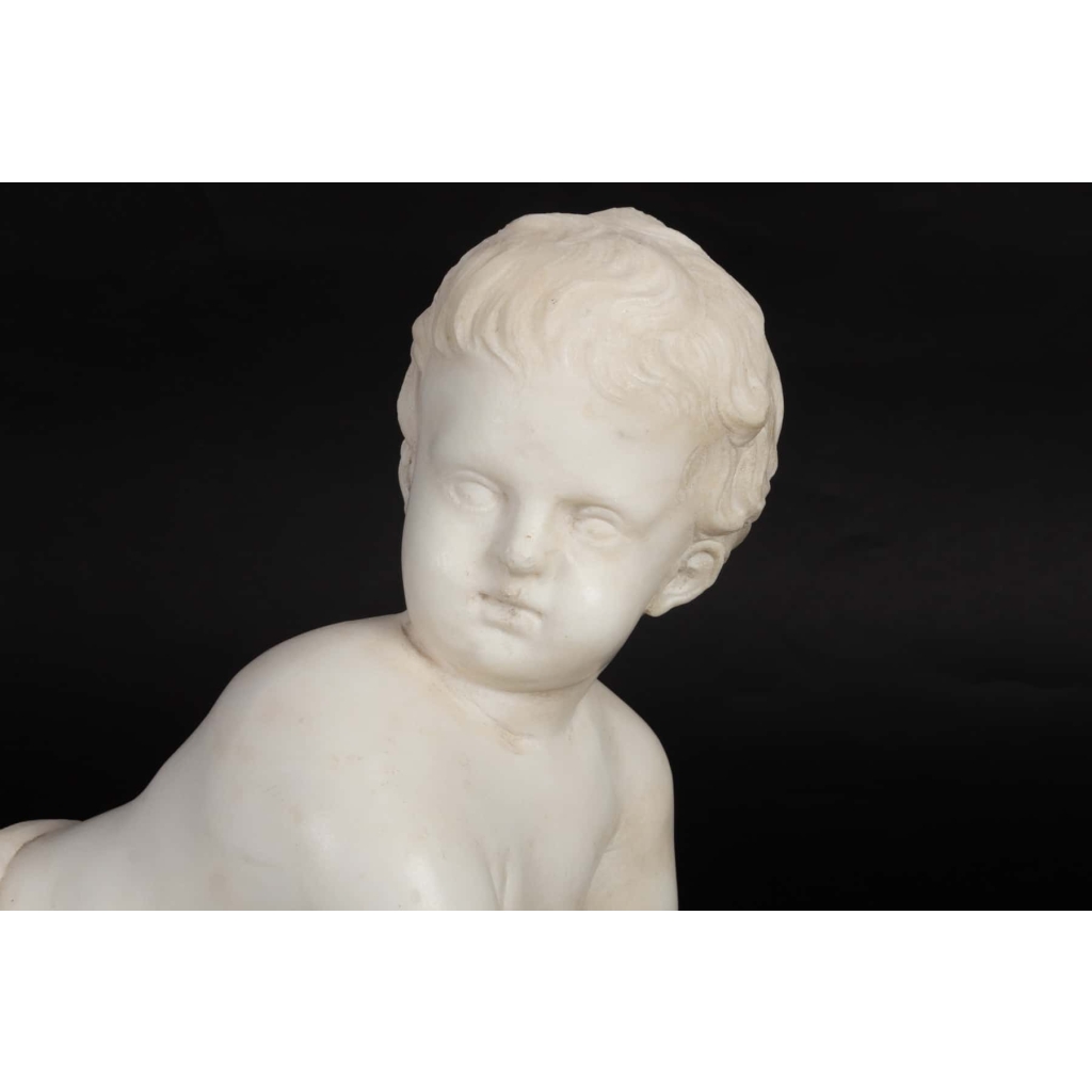 Sculpture en marbre du 19e siècle | Biron Sculpture en marbre du 19e siècle