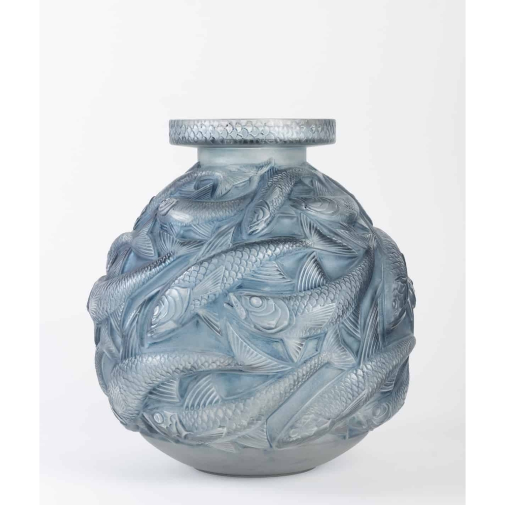 René LALIQUE : ‘SALMONIDÉS’ Vase | Biron ||