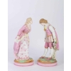 Couple en biscuit de Sèvres fin du 19e siècle | Biron Couple en biscuit de Sèvres fin du 19e siècle