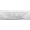 Coupe « Anémones » cristal incolore émaillé noir de LALIQUE FRANCE | Biron Coupe "Anémones" cristal incolore émaillé noir de LALIQUE FRANCE