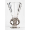 Vase « Faune » cristal blanc moulé-pressé, taillé et patiné gris de René LALIQUE | Biron ||||||||
