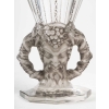 Vase « Faune » cristal blanc moulé-pressé, taillé et patiné gris de René LALIQUE | Biron Vase « Faune » cristal blanc moulé-pressé, taillé et patiné gris de René LALIQUE