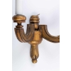 Paire d'appliques en bois doré Art Déco