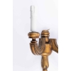 Paire d'appliques en bois doré Art Déco