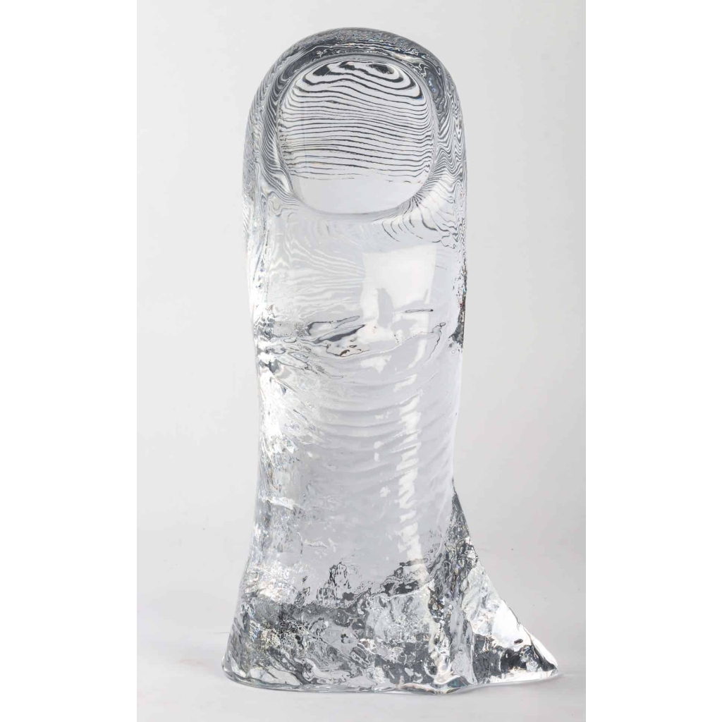 Sculpture "Le Pouce" de César - Edition Limitée de 300 exemplaire cristal incolore de DAUM