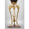 A French 19th Century Guilt and Patinated Bronze Jardinière on Stand.