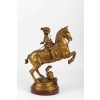 Sculpture en bronze doré de FREMIET Napoléon III 19e siècle | Biron Sculpture en bronze doré de FREMIET Napoléon III 19e siècle