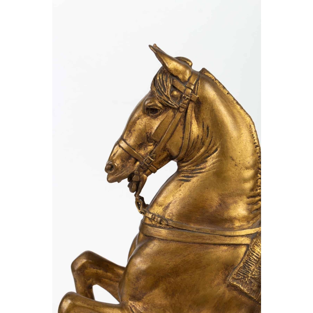 Sculpture en bronze doré de FREMIET Napoléon III 19e siècle | Biron Sculpture en bronze doré de FREMIET Napoléon III 19e siècle