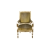 Paire de fauteuils de style Empire blanc et or, années 1950 | Biron Paire de fauteuils de style Empire blanc et or, années 1950