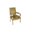Paire de fauteuils de style Empire blanc et or, années 1950 | Biron Paire de fauteuils de style Empire blanc et or, années 1950