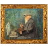 Huile sur toile, Portrait d’un peintre, Louis-Rémy Sabattier 8