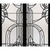 PAIRE DE VITRAUX ART DECO AUX BICHES | Biron PAIRE DE VITRAUX ART DECO AUX BICHES