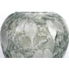 Vase « Perruches » verre blanc patiné gris-vert de René LALIQUE | Biron Vase "Perruches" verre blanc patiné gris-vert de René LALIQUE