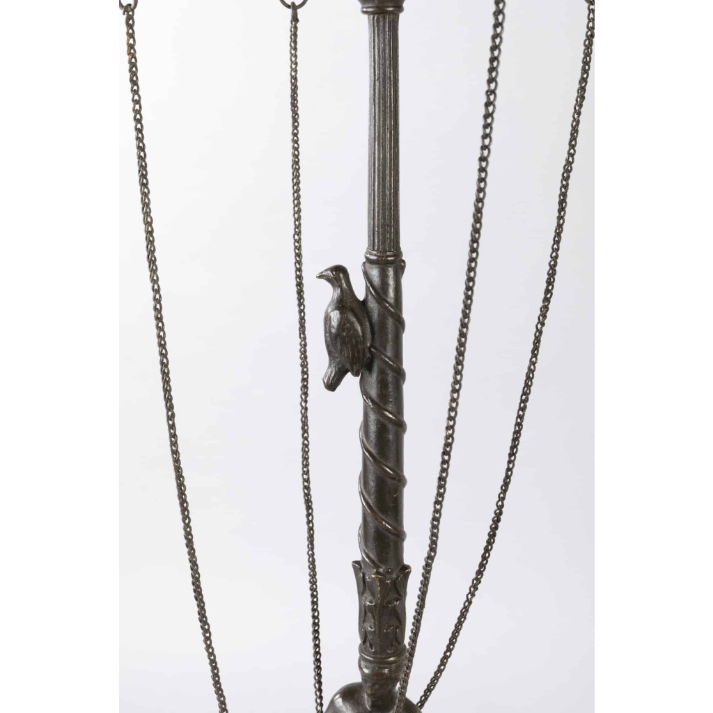 A Pair of 19th Century Patinated Bronze Renaissance St. Candelabras. | Biron A Pair of 19th Century Patinated Bronze Renaissance St. Candelabras.