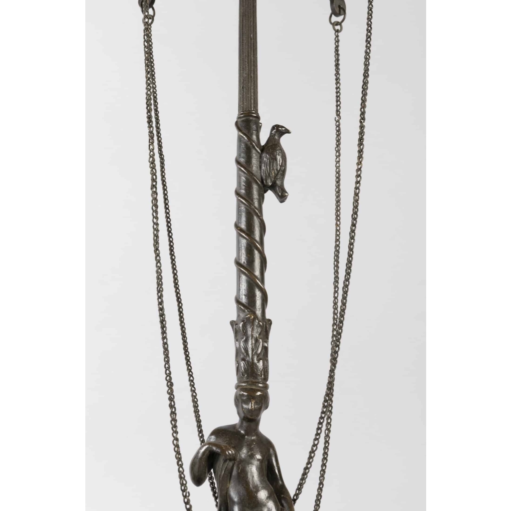 A Pair of 19th Century Patinated Bronze Renaissance St. Candelabras. | Biron A Pair of 19th Century Patinated Bronze Renaissance St. Candelabras.