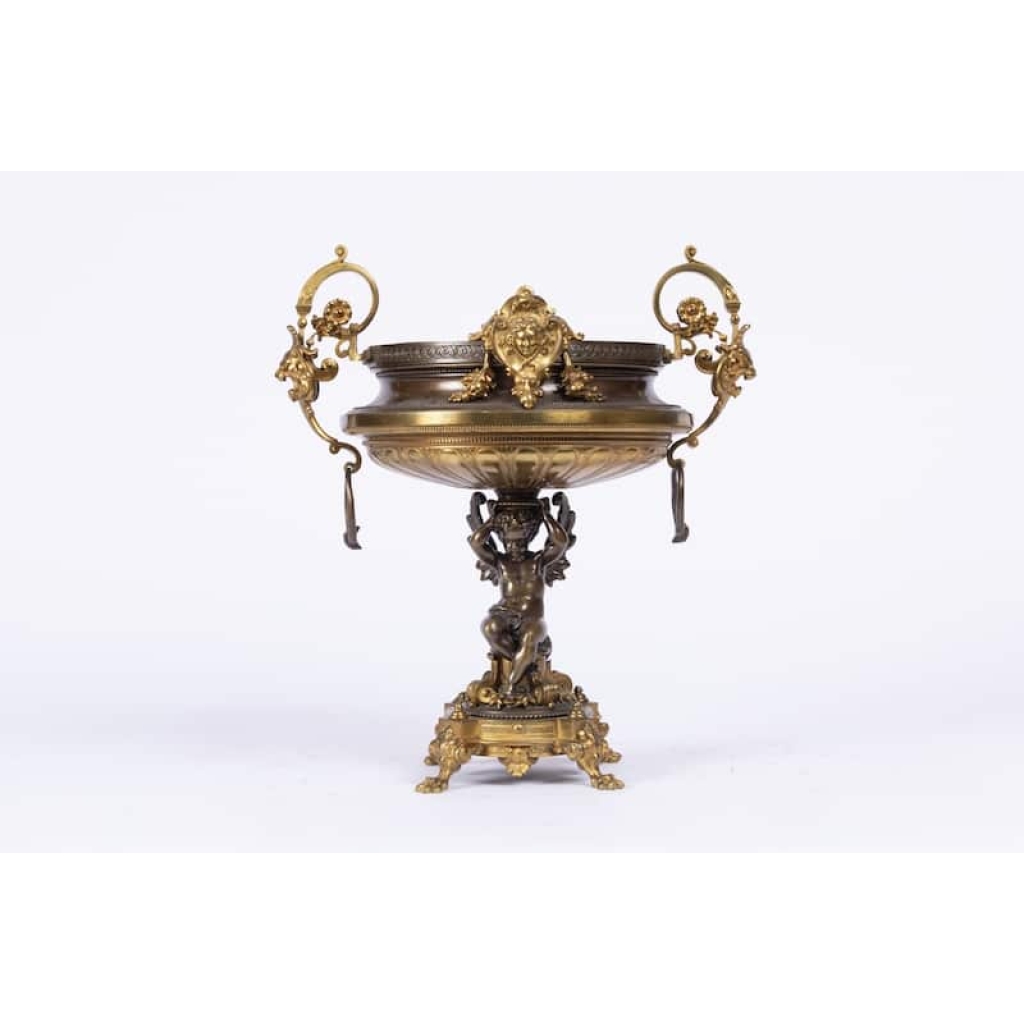 A French 19th Century Napoléon III Ormulu and Patinated Bronze Centerpiece. | Biron ||||||||