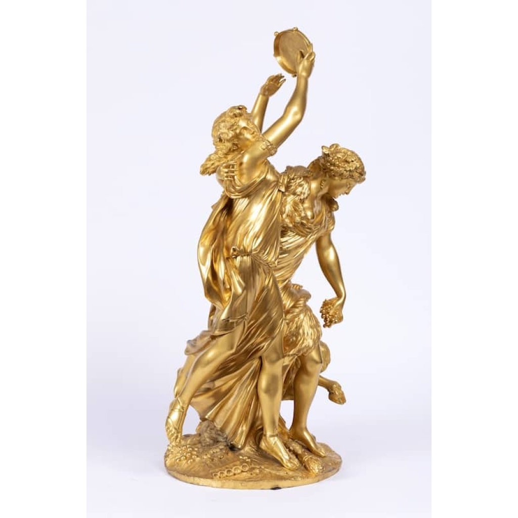 A sensational 19th century bronze statue « Bacchanale » by Clodion (1738-1814). | Biron A sensational 19th century bronze statue « Bacchanale » by Clodion (1738-1814).