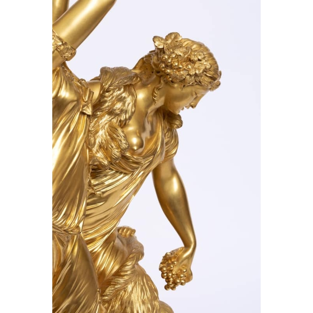 A sensational 19th century bronze statue « Bacchanale » by Clodion (1738-1814). | Biron A sensational 19th century bronze statue « Bacchanale » by Clodion (1738-1814).