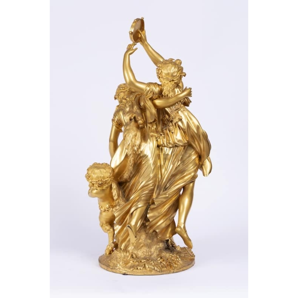 A sensational 19th century bronze statue « Bacchanale » by Clodion (1738-1814). | Biron A sensational 19th century bronze statue « Bacchanale » by Clodion (1738-1814).