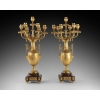 A Pair of 19th Century Louis XVI St. Ormulu and Marble Candelabras. | Biron |||||||