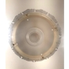 Lustre Plafonnier "Chêne" cristal incolore monture doré de LALIQUE FRANCE d'après un modèle de Marc LALIQUE