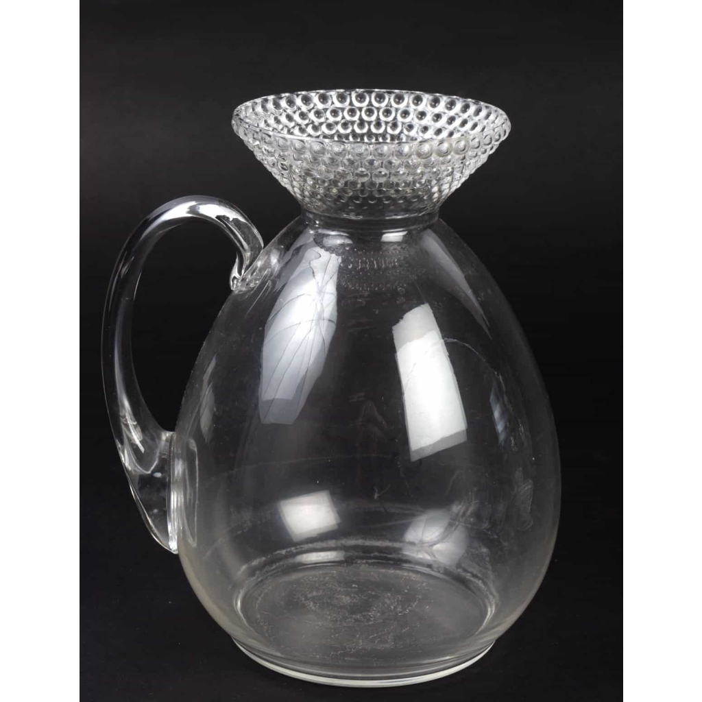 Service « Nippon » verre blanc de René LALIQUE – 60 verres – 1 carafe – 1 broc 7
