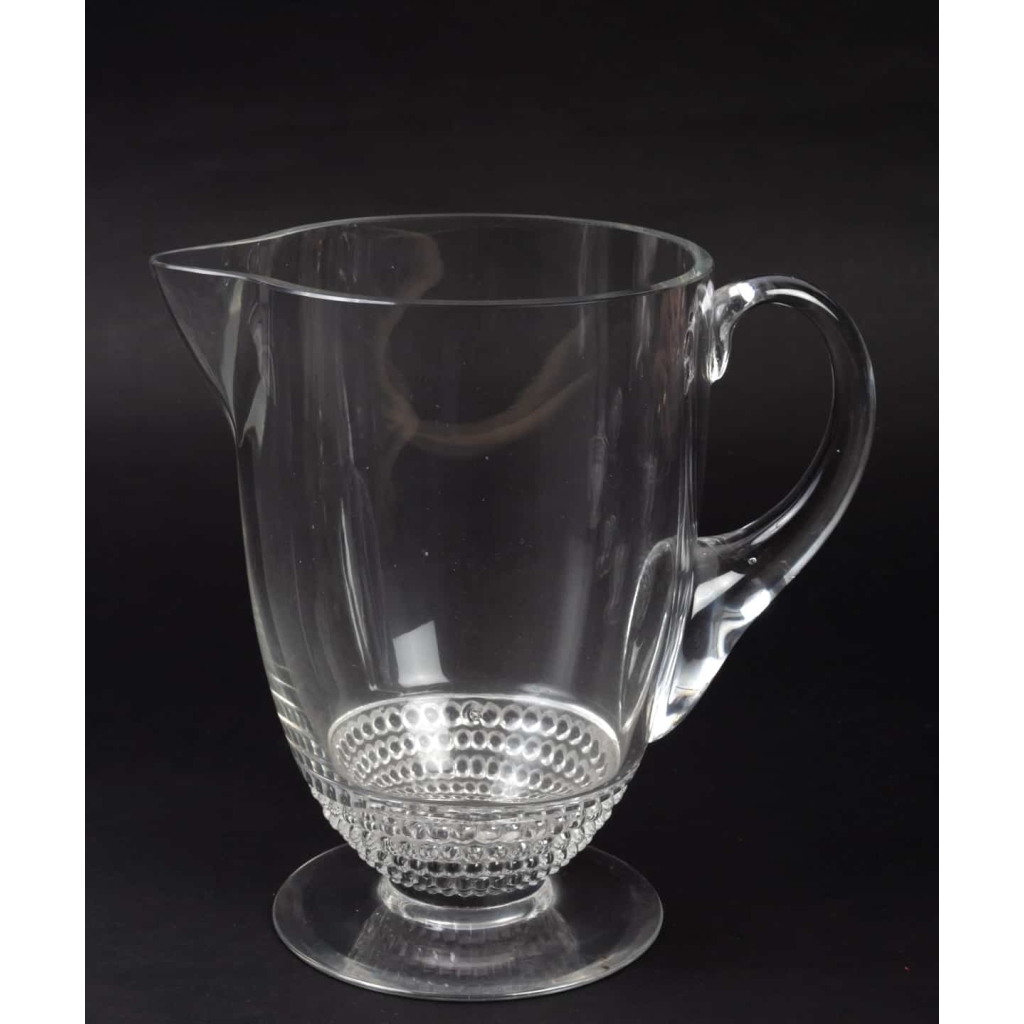 Service « Nippon » verre blanc de René LALIQUE – 60 verres – 1 carafe – 1 broc 8