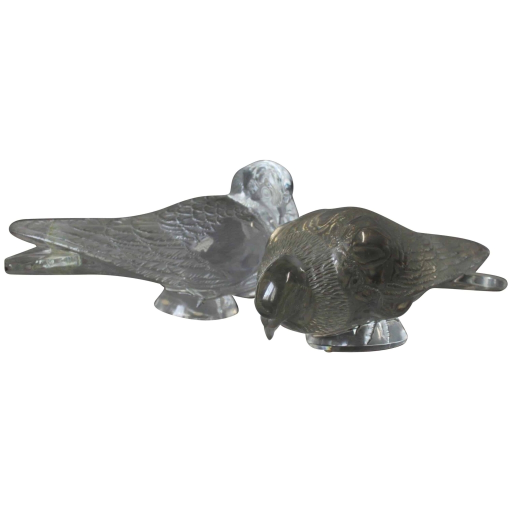 Maison Lalique : Couple de Pigeons « Gand &Verviers 2
