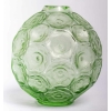 Vase « Anémones » cristal vert clair de LALIQUE FRANCE | Biron Vase "Anémones" cristal vert clair de LALIQUE FRANCE