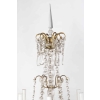 A Pair of French 19th Century Louis XVI St. Ormulu and Baccarat Crystal Girandoles. | Biron A Pair of French 19th Century Louis XVI St. Ormulu and Baccarat Crystal Girandoles.